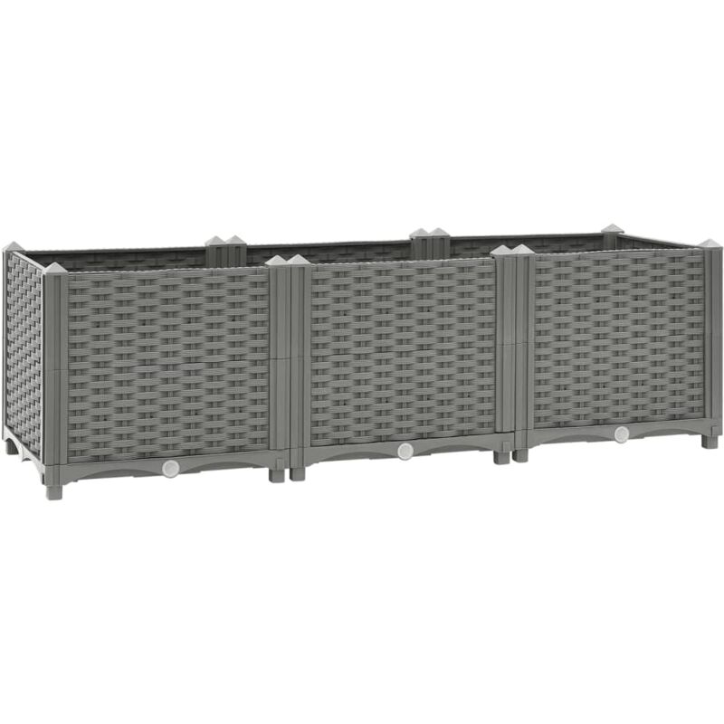 foto del prodotto vidaxl fioriera rialzata 120x40x38 cm in polipropilene