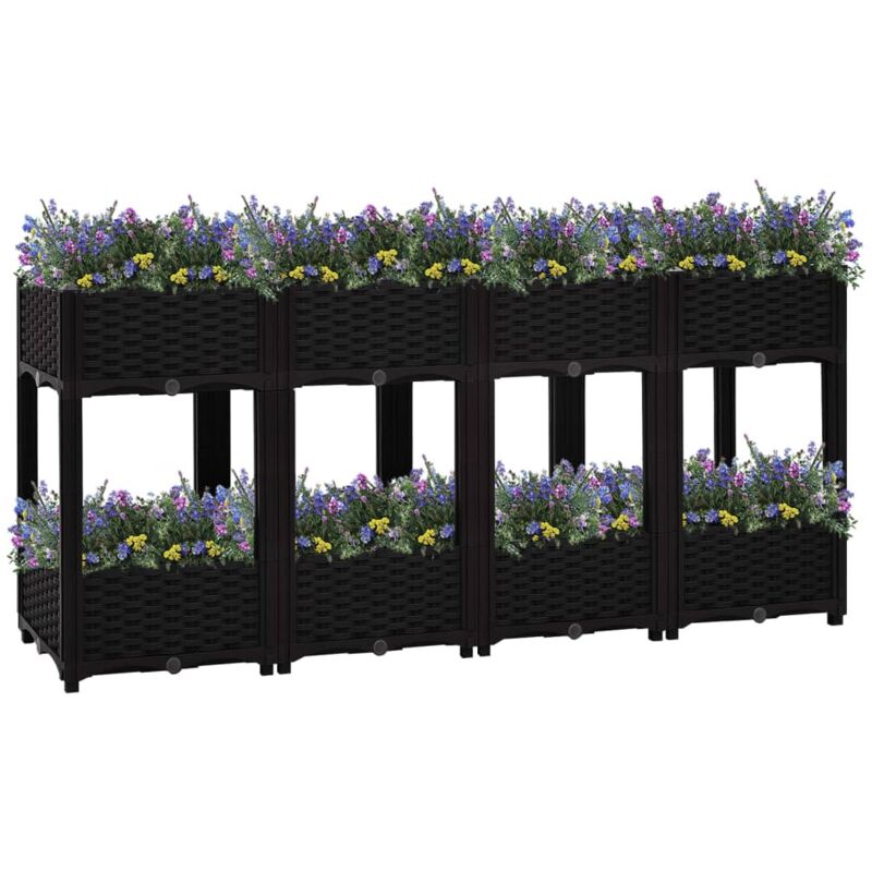 foto del prodotto vidaxl fioriera rialzata 160x40x71 cm in polipropilene
