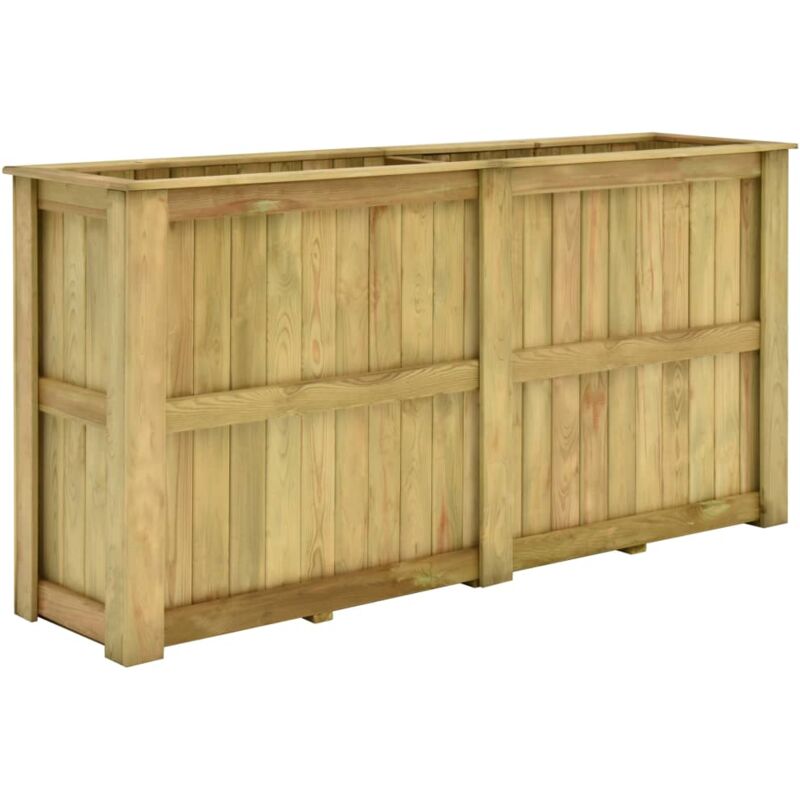 foto del prodotto vidaxl fioriera rialzata 196x50x100 cm in legno di pino impregnato