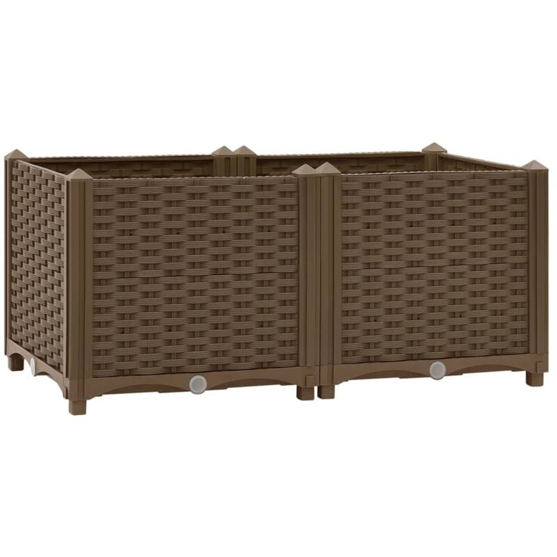 immagine 0 del prodotto vidaxl fioriera rialzata 80x40x38 cm in polipropilene