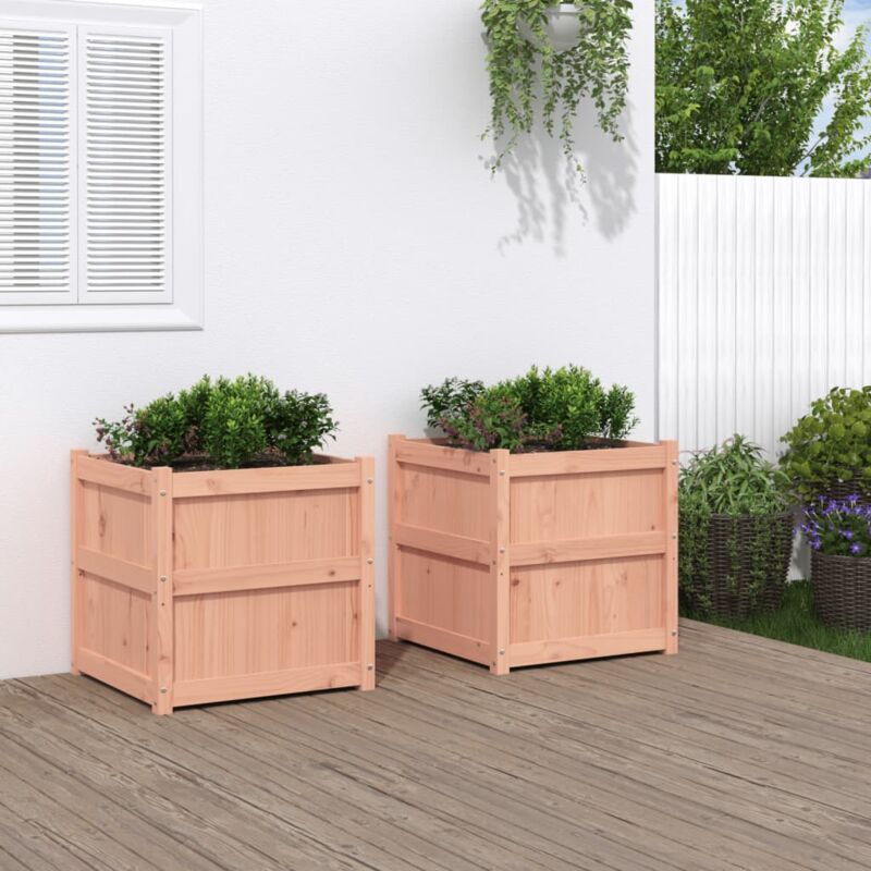 foto del prodotto vidaxl fioriere da giardino 2 pz in legno massello di douglas