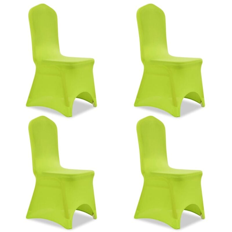 foto del prodotto vidaxl fodera elastica per sedie 4 pz verde