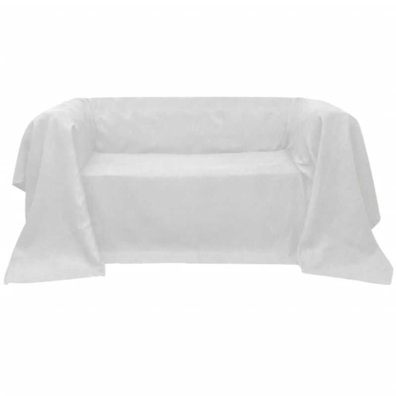 foto del prodotto vidaxl fodera per divano in micro camoscio crema 210 x 280 cm