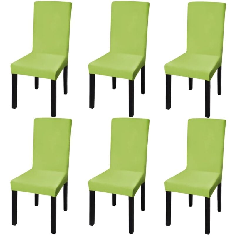 foto del prodotto vidaxl fodere elastiche per sedie 6 pz verdi