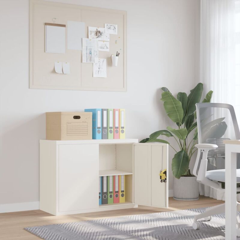 foto del prodotto vidaxl furniture limited armadio classificatore bianco 90x40x70 cm in