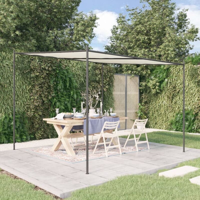 foto del prodotto vidaxl furniture limited gazebo bianco 3x3 m 180 g m tessuto e