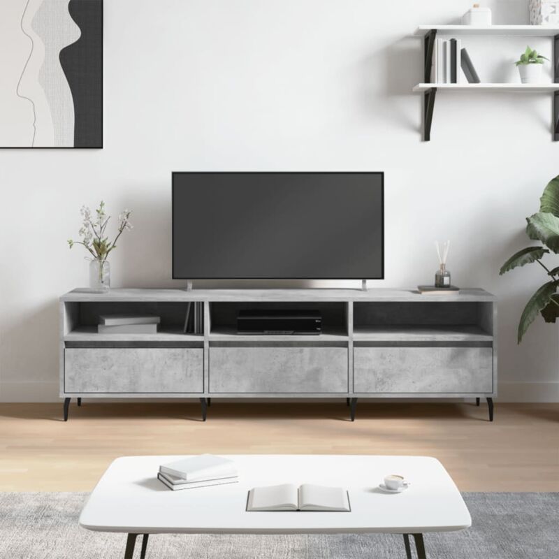 foto del prodotto vidaxl - furniture limited - mobile tv grigio cemento 150x30x44,5 cm legno