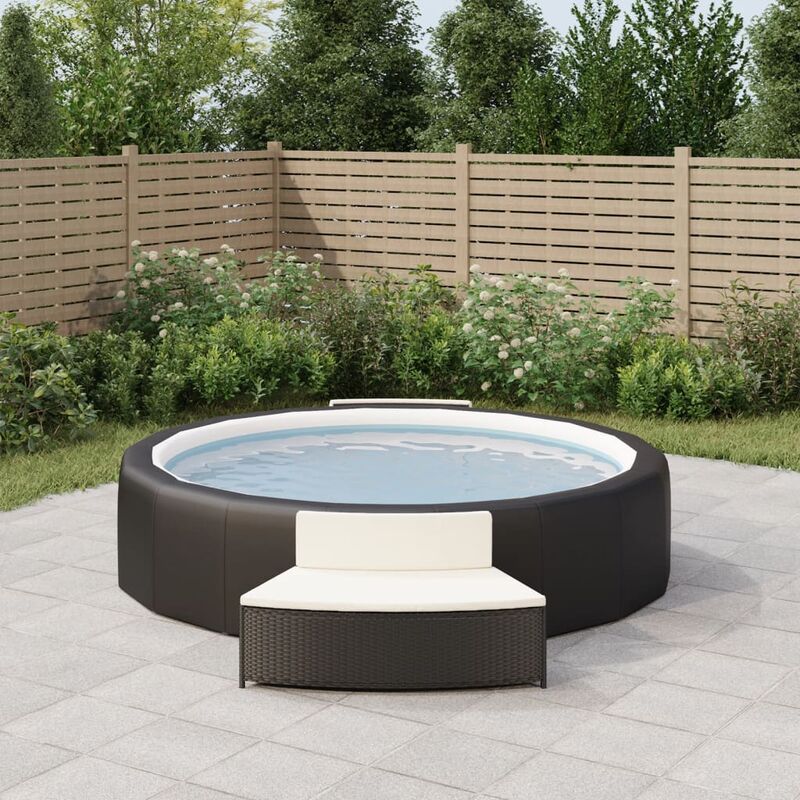 foto del prodotto vidaxl furniture limited panche per spa con cuscini 2 pz in polyrattan