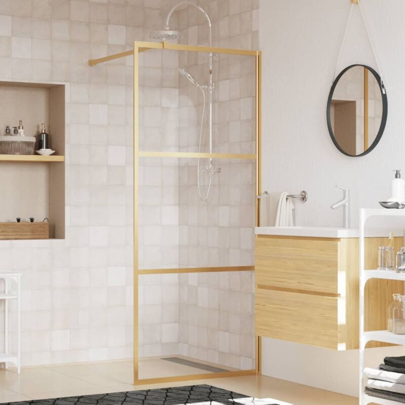 foto del prodotto vidaxl furniture limited parete per doccia walk in vetro trasparente