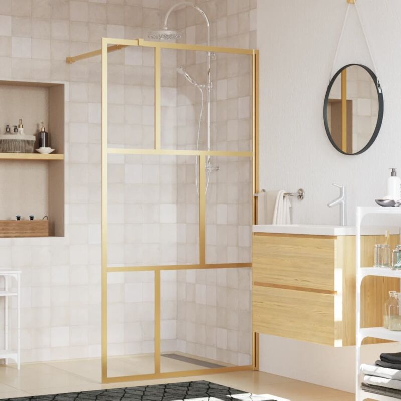 foto del prodotto vidaxl furniture limited parete per doccia walk in vetro trasparente