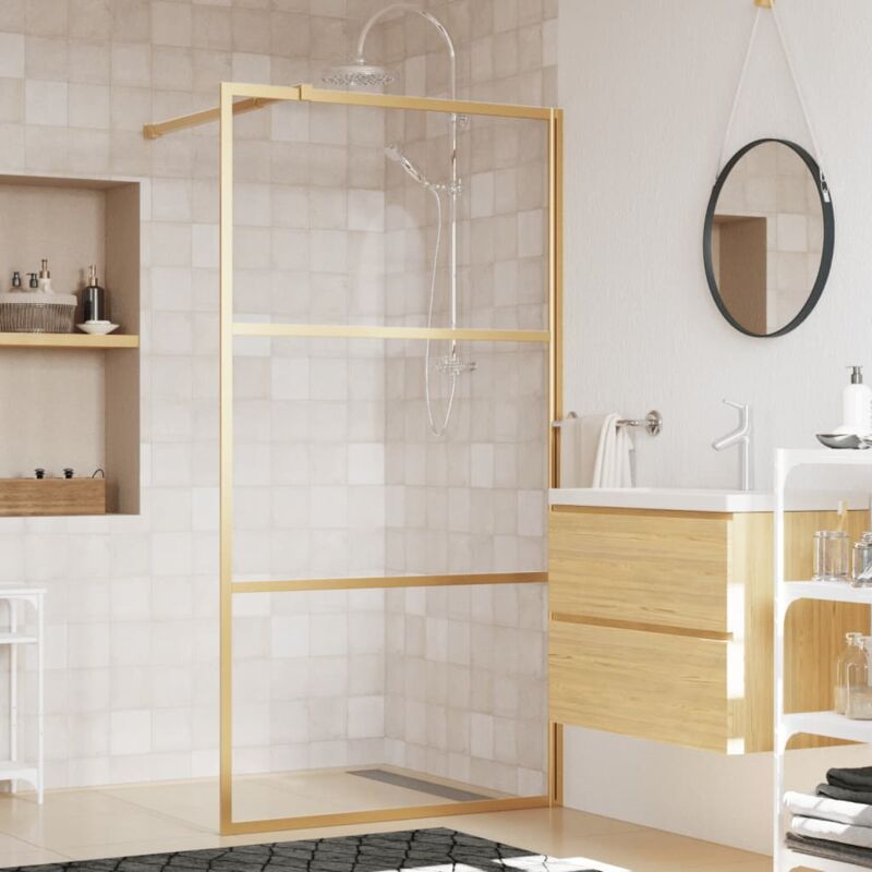 foto del prodotto vidaxl furniture limited parete per doccia walk in vetro trasparente