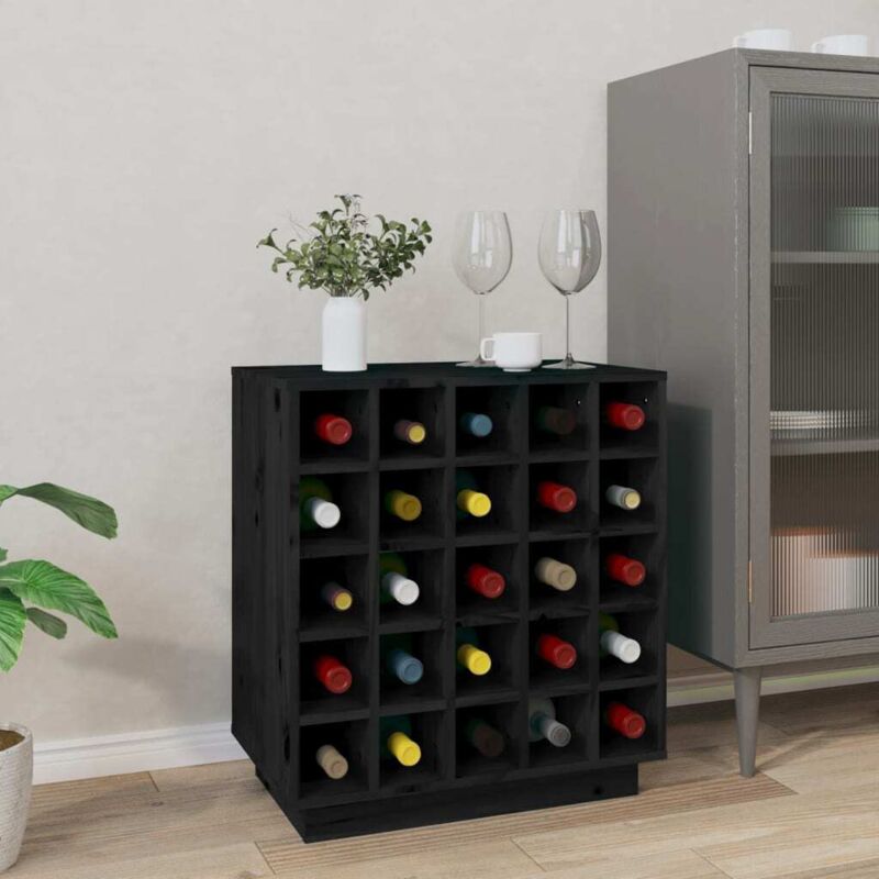 foto del prodotto vidaxl furniture limited portabottiglie nero 55,5x34x61 cm in legno