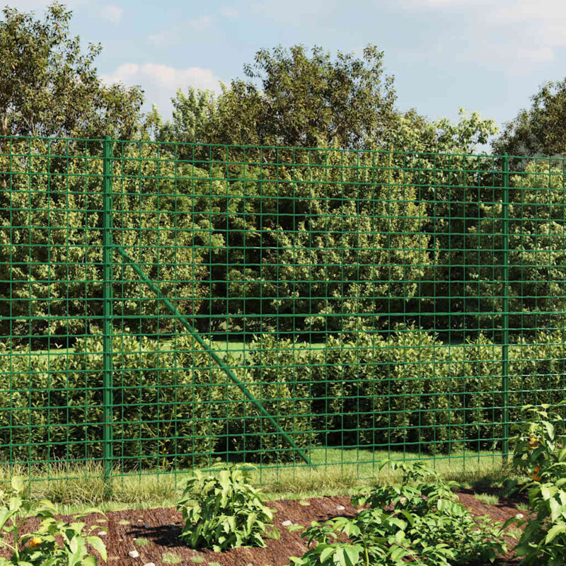foto del prodotto vidaxl furniture limited recinzione metallica verde 2,2x25 m in