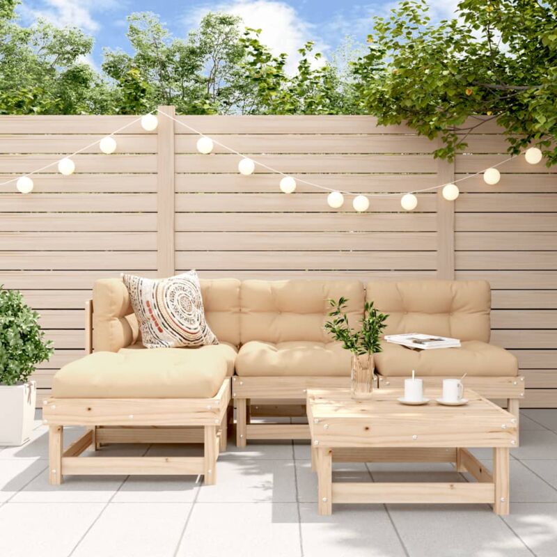 foto del prodotto vidaxl furniture limited set divani da giardino 5 pz con cuscini in