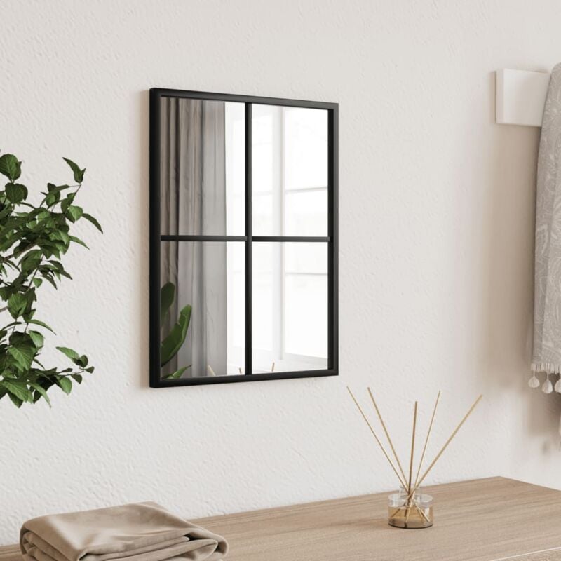 foto del prodotto vidaxl furniture limited specchio da parete nero 30x40 cm rettangolare