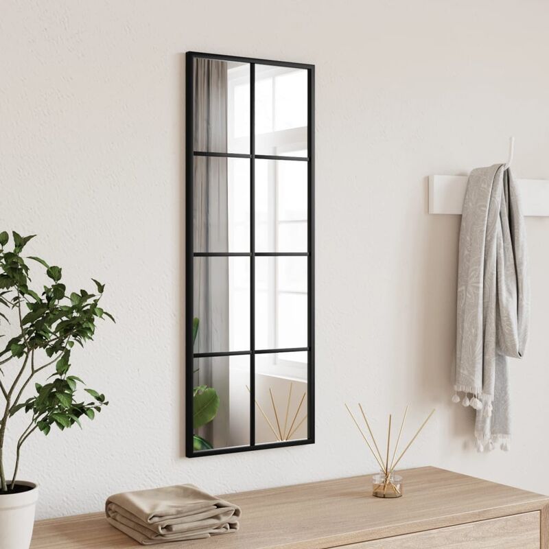 foto del prodotto vidaxl furniture limited specchio da parete nero 30x80 cm rettangolare