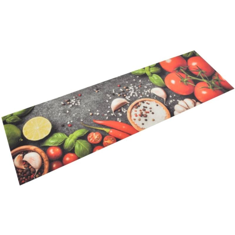foto del prodotto vidaxl - furniture limited - tappeto da cucina lavabile verdure 45x150 cm