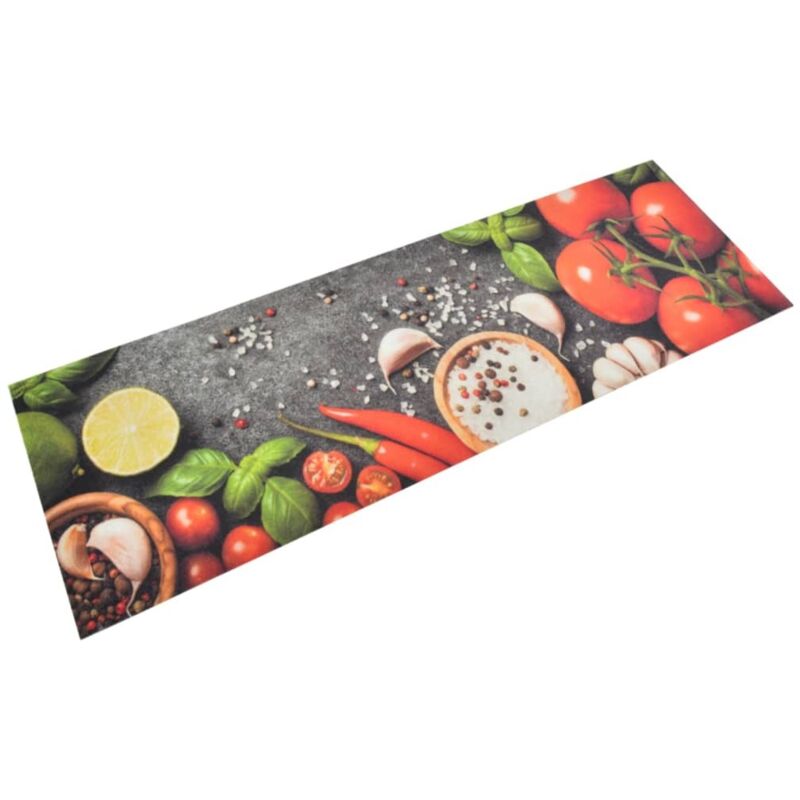 foto del prodotto vidaxl furniture limited tappeto da cucina lavabile verdure 60x180 cm