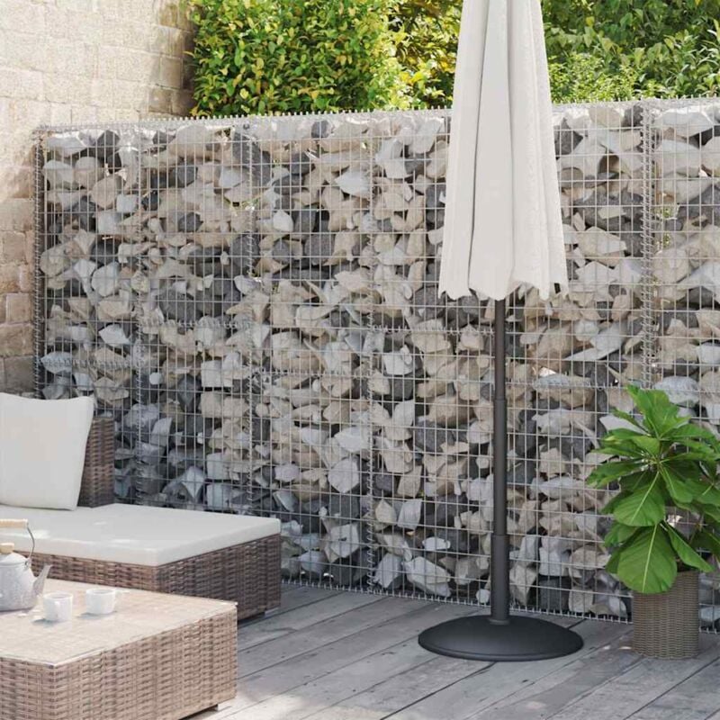 foto del prodotto vidaxl gabbione in acciaio zincato coperto 900x30x200 cm