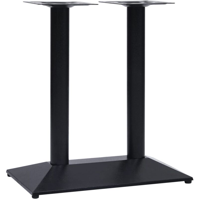 foto del prodotto vidaxl gamba per tavolino da bistr nero 70x40x72 cm in ghisa