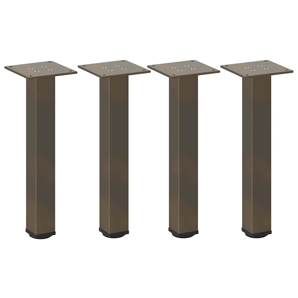 foto del prodotto vidaxl gambe per tavolino da caff 4 pz in acciaio naturale 42 44 cm acciaio