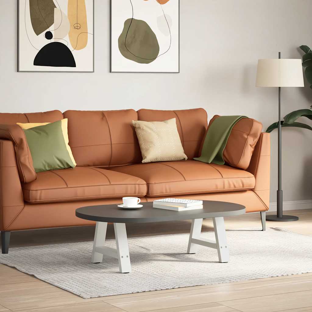 foto del prodotto vidaxl gambe per tavolino da caff a forma di a 2 pz bianche 50x 30 31 cm acciaio