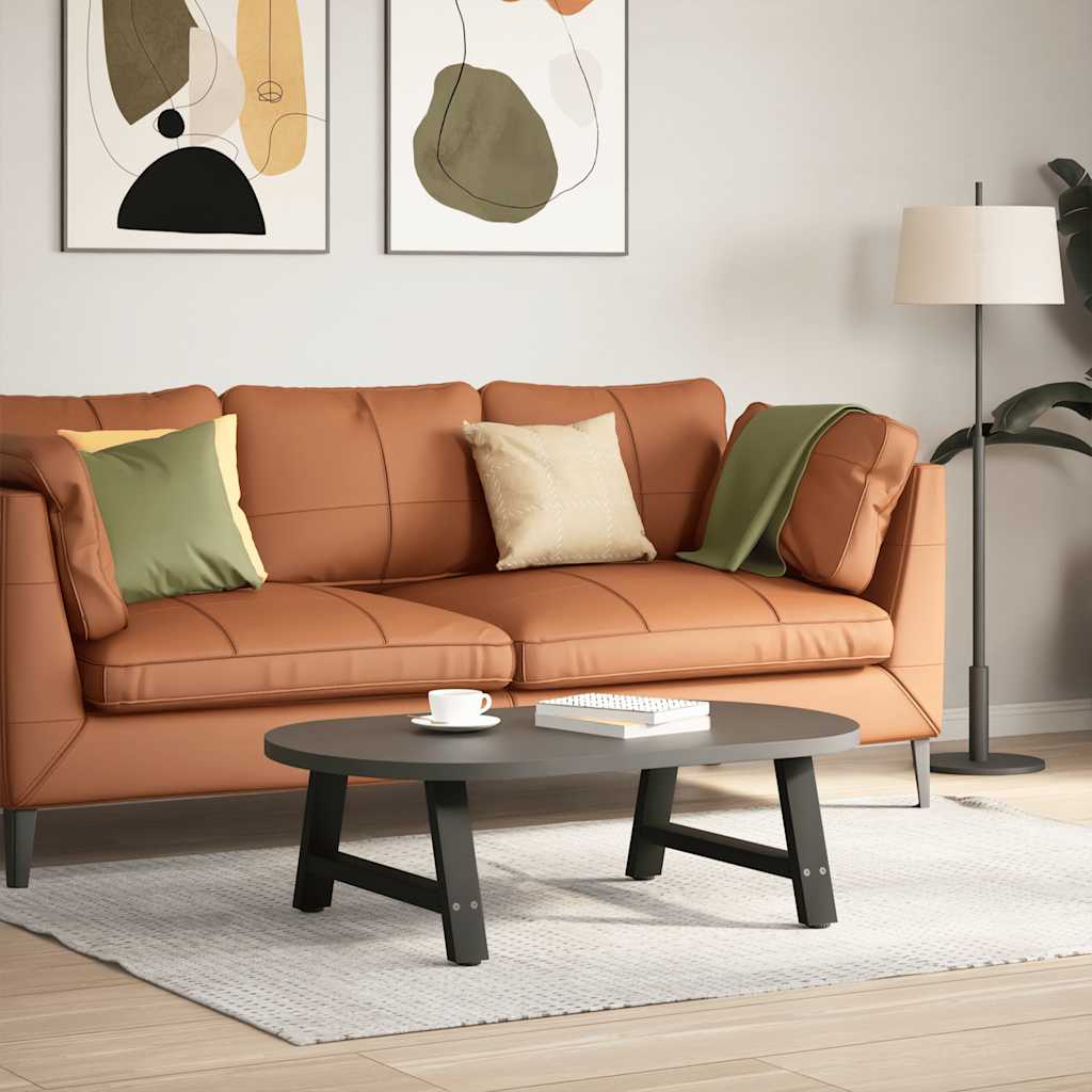 foto del prodotto vidaxl gambe per tavolino da caff a forma di a 2 pz nere 60x 30 31 cm acciaio