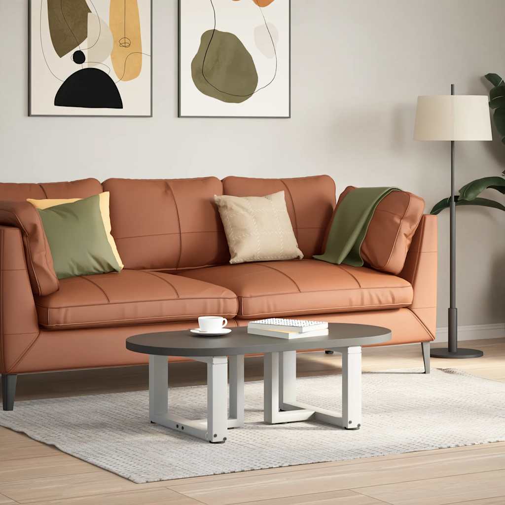foto del prodotto vidaxl gambe per tavolino da caff a forma di t 2 pz bianche 40x25x 30 31 cm acciaio