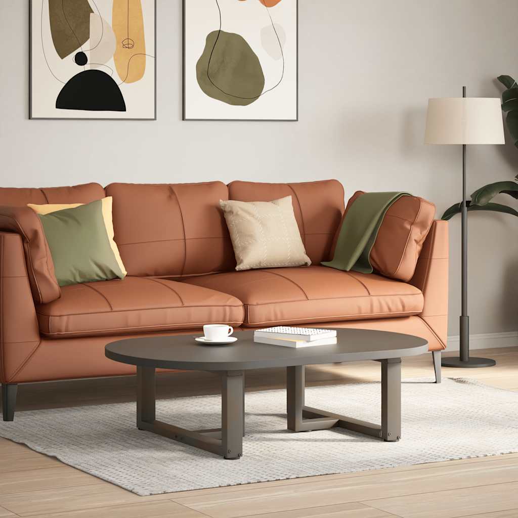 foto del prodotto vidaxl gambe per tavolino da caff a forma di t 2 pz nere 70x25x 30 31 cm acciaio
