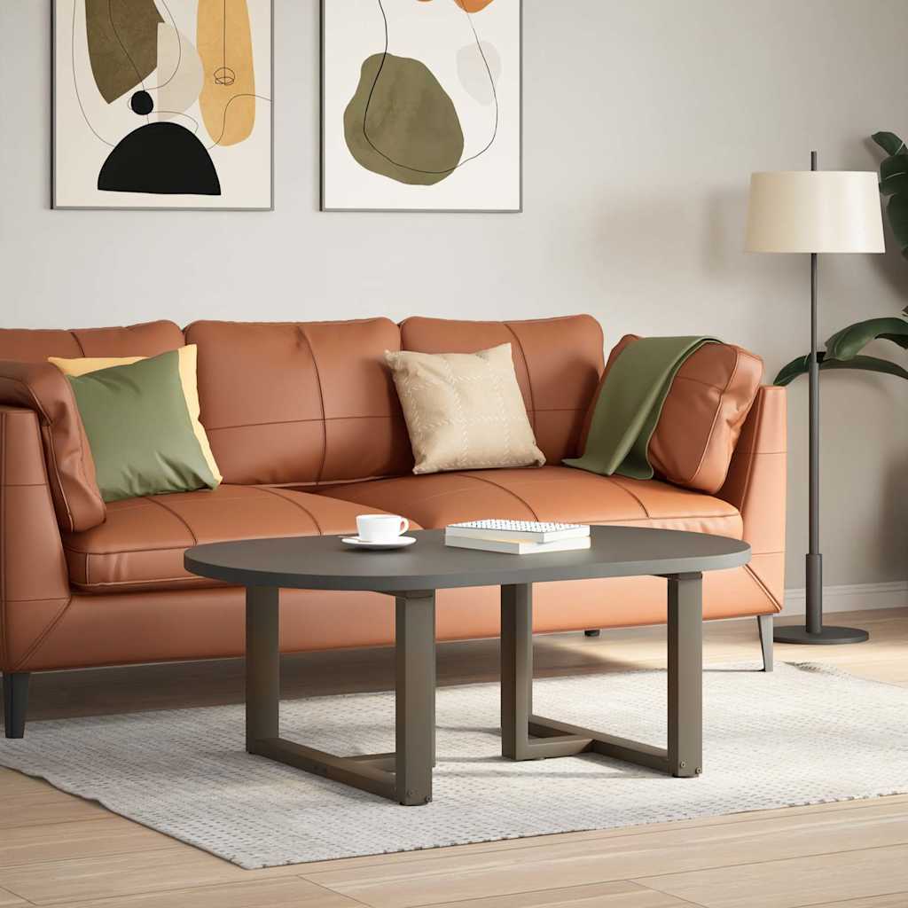 foto del prodotto vidaxl gambe per tavolino da caff a forma di t 2 pz nere 70x25x 42 43 cm acciaio