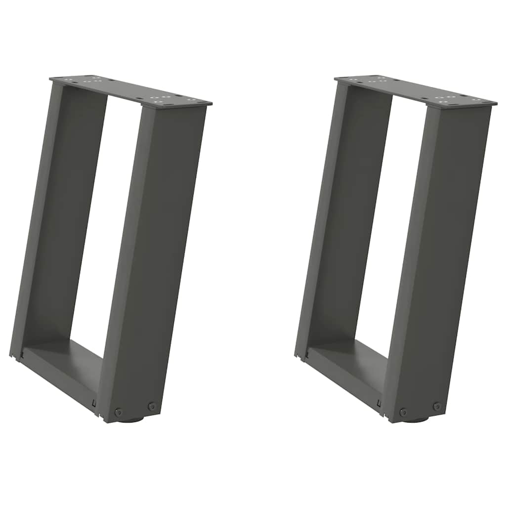 foto del prodotto vidaxl gambe per tavolino da caffè a forma di u 2 pz antracite 28x(42-43) cm acciaio