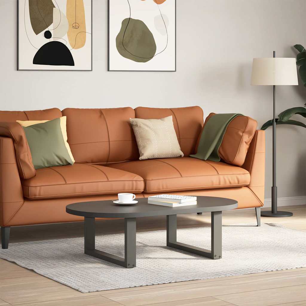 foto del prodotto vidaxl gambe per tavolino da caff a forma di u 2 pz antracite 60x 30 31 cm acciaio