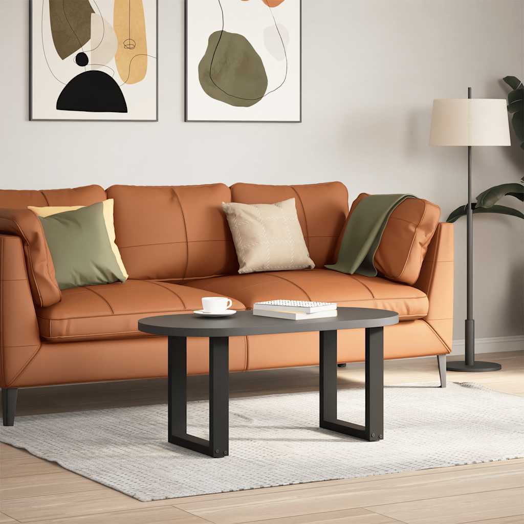 foto del prodotto vidaxl gambe per tavolino da caffè a forma di u 2 pz nere 28x(42-43) cm acciaio