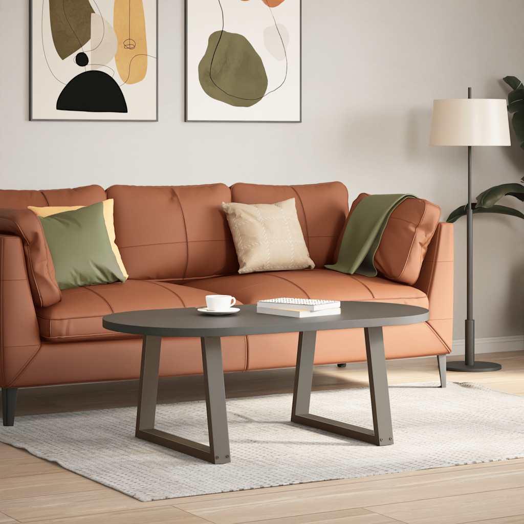 foto del prodotto vidaxl gambe per tavolino da caff a forma di v 2 pz acciaio naturale 70x 42 43,3 cm acciaio