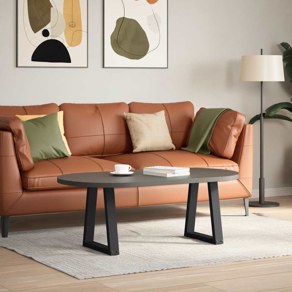 foto del prodotto vidaxl gambe per tavolino da caffè a forma di v 2 pz nere 38x(42-43,3) cm acciaio