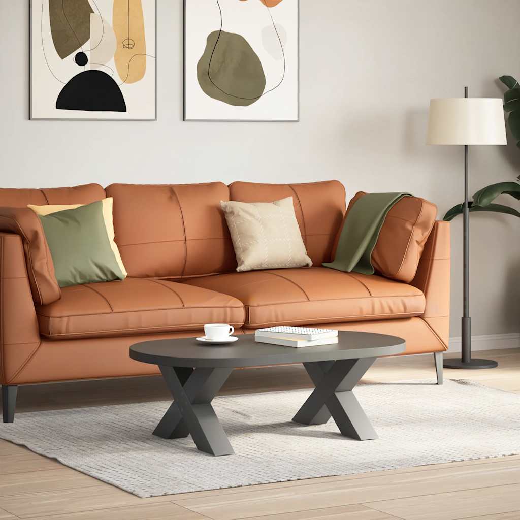 foto del prodotto vidaxl gambe per tavolino da caff a forma di x 2 pz antracite 50x 30 31 cm acciaio