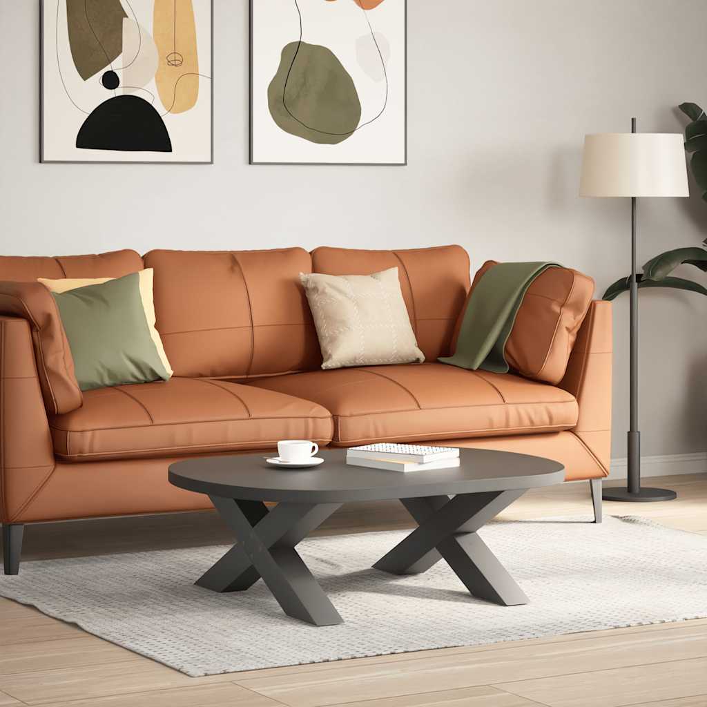 foto del prodotto vidaxl gambe per tavolino da caff a forma di x 2 pz antracite 70x 30 31 cm acciaio