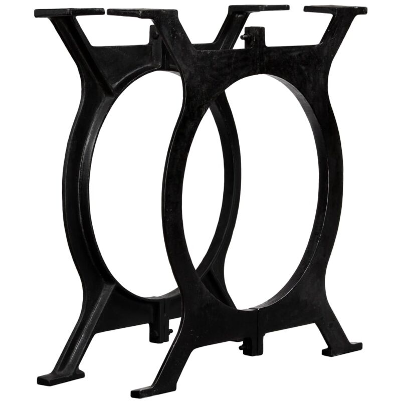 immagine 0 del prodotto vidaxl gambe per tavolo da pranzo 2 pz a forma di o in ghisa 534570
