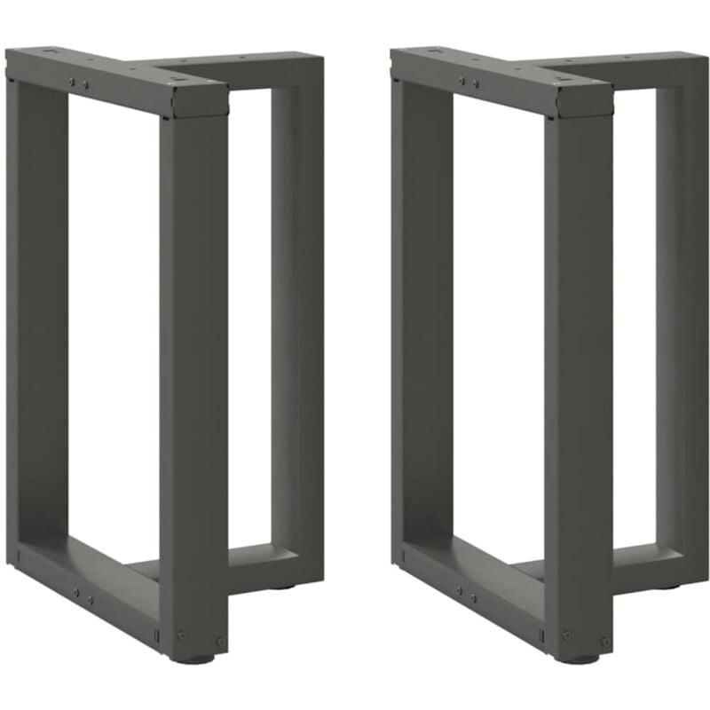 foto del prodotto vidaxl gambe per tavolo da pranzo a forma di t 2 pz antracite 60x35x 72 73 cm acciaio