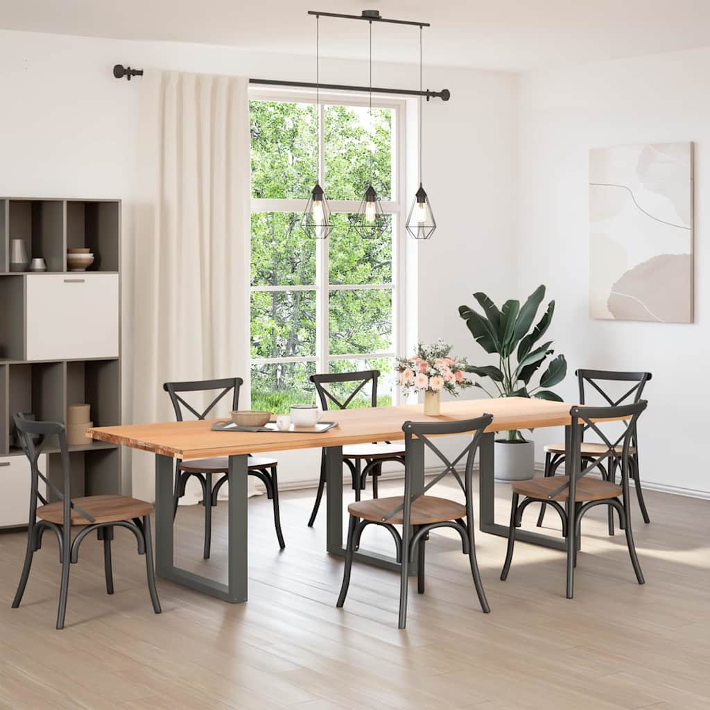 foto del prodotto vidaxl gambe per tavolo da pranzo a forma di u 3 pz antracite 80x(72-73) cm acciaio