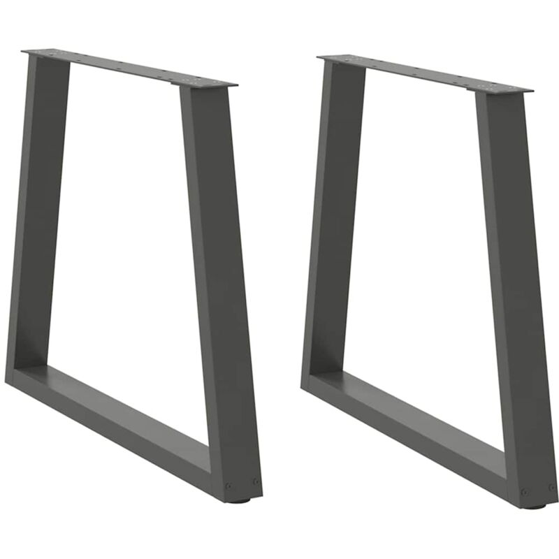 foto del prodotto vidaxl gambe per tavolo da pranzo a forma di v 2 pz antracite 70x 72 73,3 cm acciaio