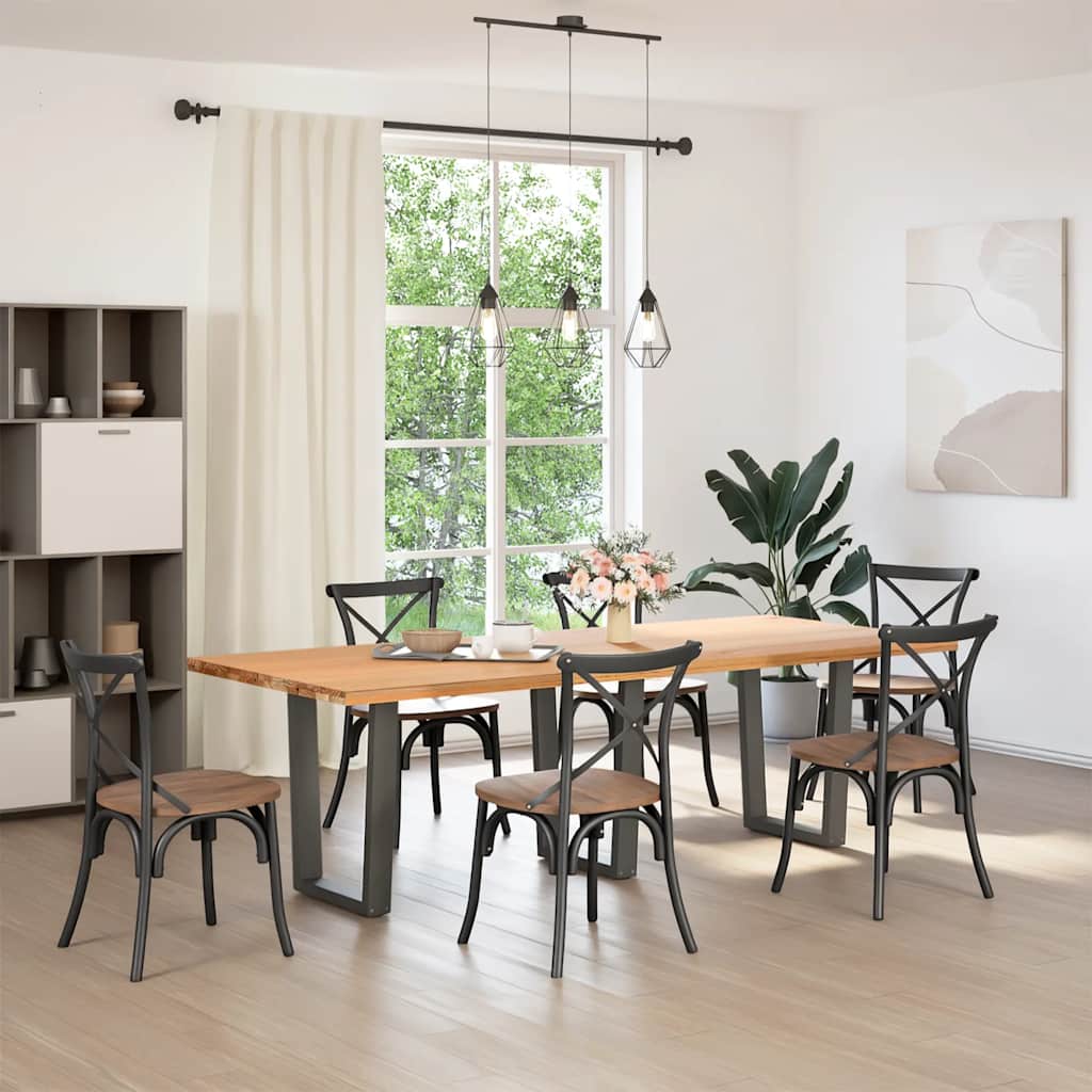 foto del prodotto vidaxl gambe per tavolo da pranzo a forma di v 3 pz antracite 70x(72-73,3) cm acciaio