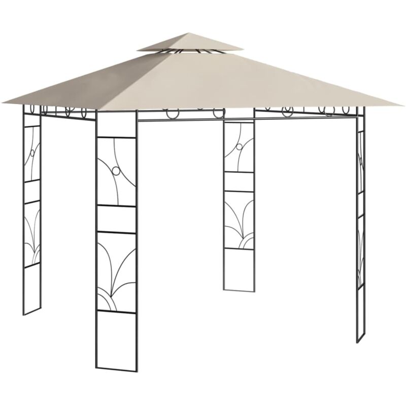 foto del prodotto vidaxl gazebo 3x3x2,7 m crema 160 g m 
