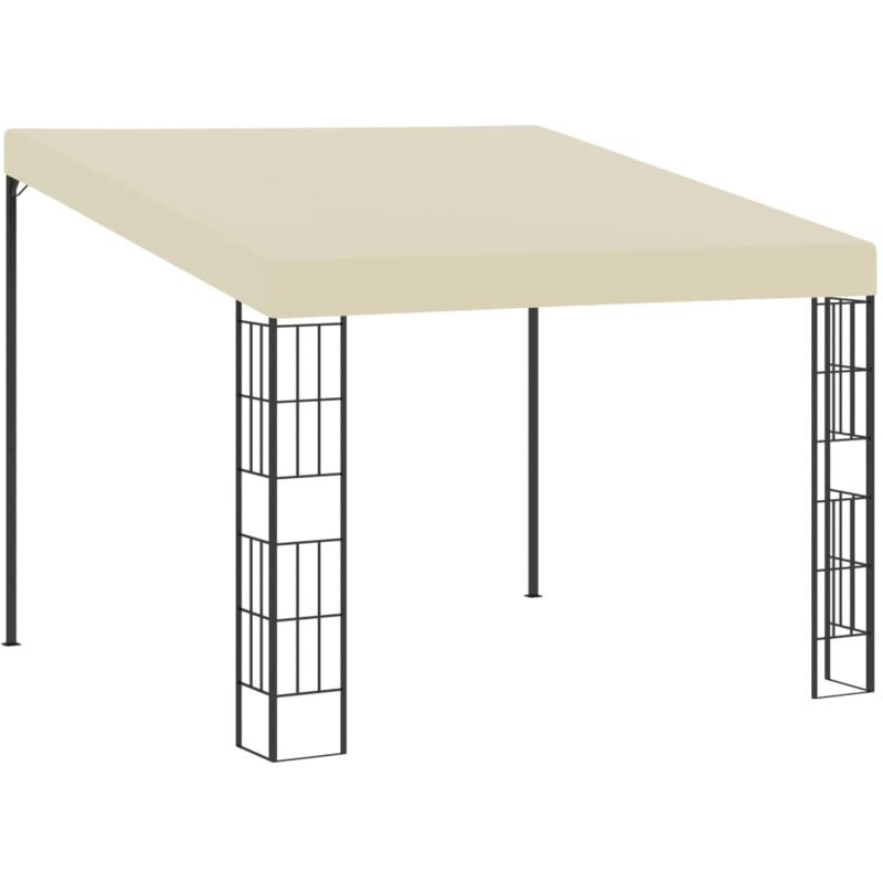 foto del prodotto vidaxl gazebo a parete 3x3 m crema in tessuto 747798