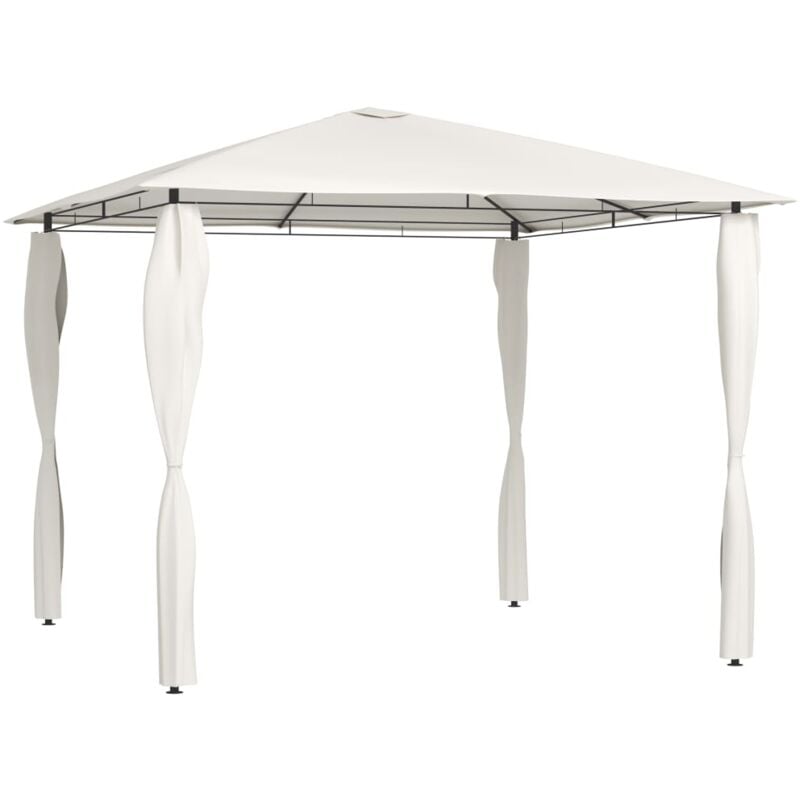 foto del prodotto vidaxl gazebo con montanti rivestiti 3x3x2,6 m crema 160 g m 