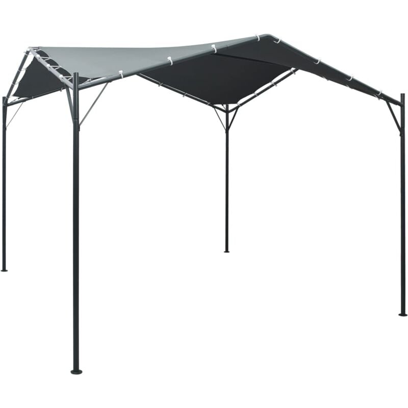 foto del prodotto vidaxl gazebo padiglione tenda tettoia 3x3 m acciaio antracite