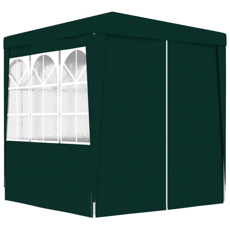 foto del prodotto vidaxl gazebo professionale con pareti 2x2 m verde 90 g m 
