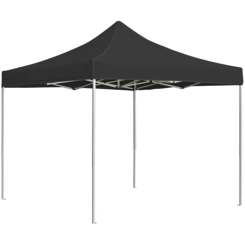 foto del prodotto vidaxl gazebo professionale pieghevole in alluminio 3x3 m antracite