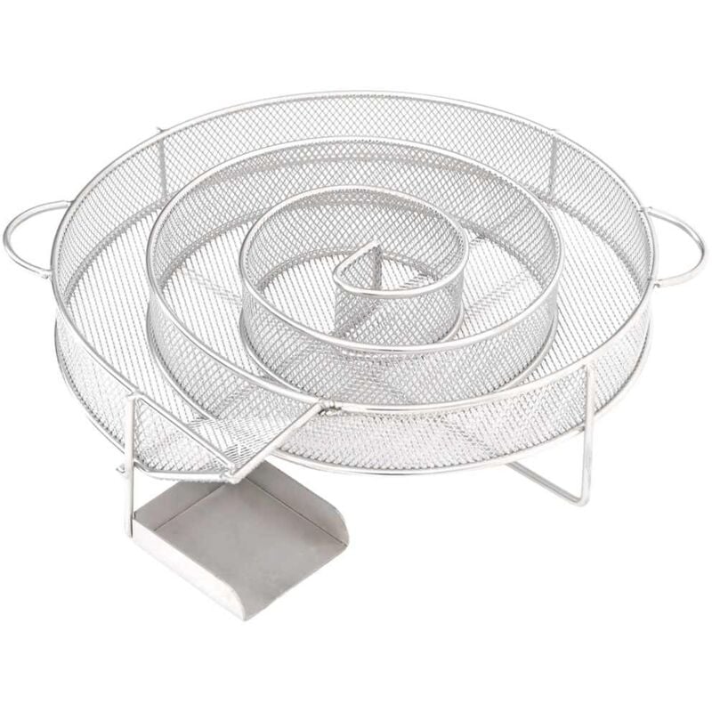 foto del prodotto vidaxl generatore di fumo freddo rotondo 19,5 cm in acciaio inox