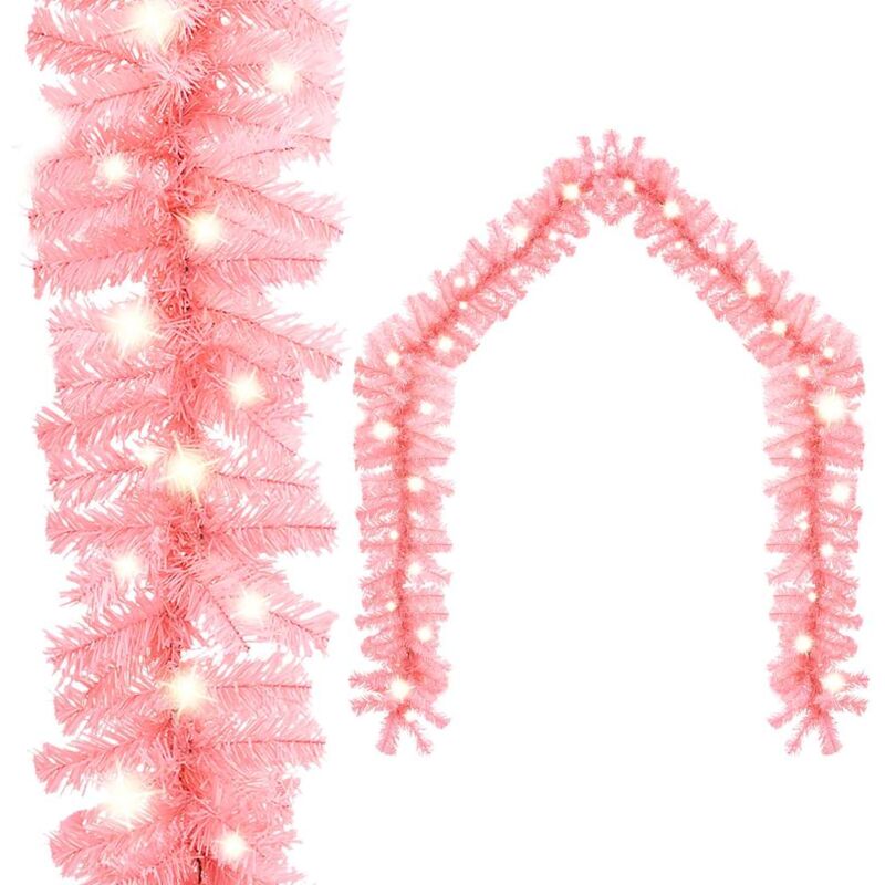 foto del prodotto vidaxl ghirlanda natalizia con luci a led 20 m rosa